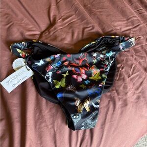 Christian Lacroix Black butterfly Bikini Bottom